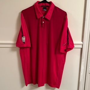 Men’s sz L Tiger Woods Nike Men’s golf polo red in color in good used condition